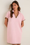 Powder Pink Pique Melissa Mini Dress