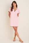 Powder Pink Pique Melissa Mini Dress