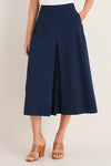 Navy Phoebe Midi Skirt