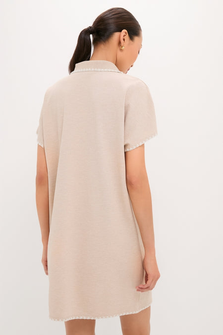 Sandstone Pique Melissa Mini Dress