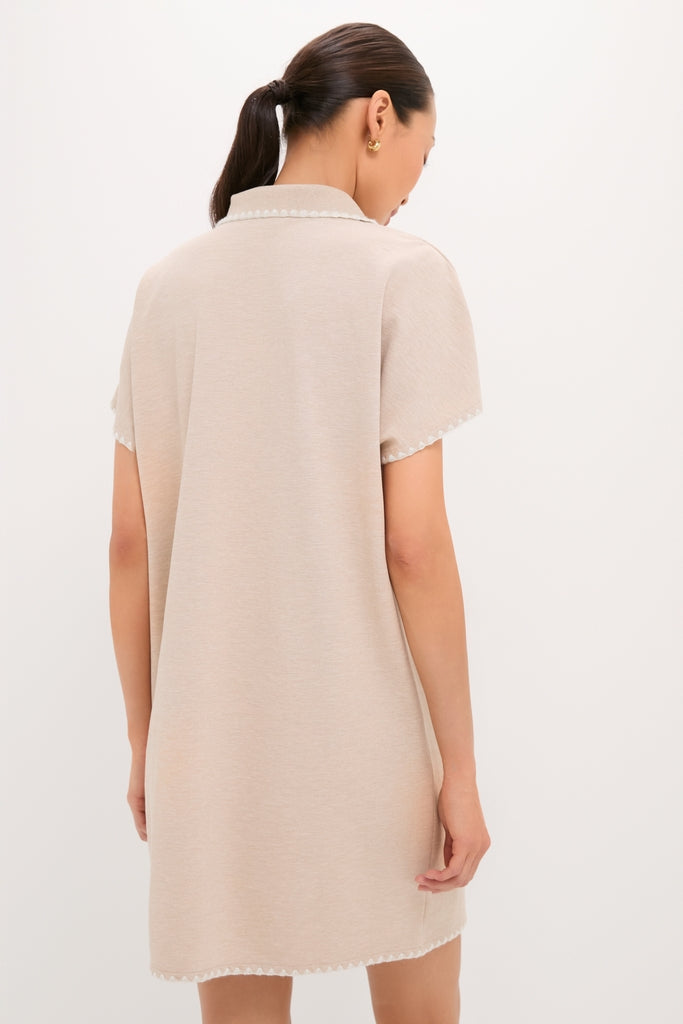 Sandstone Pique Melissa Mini Dress