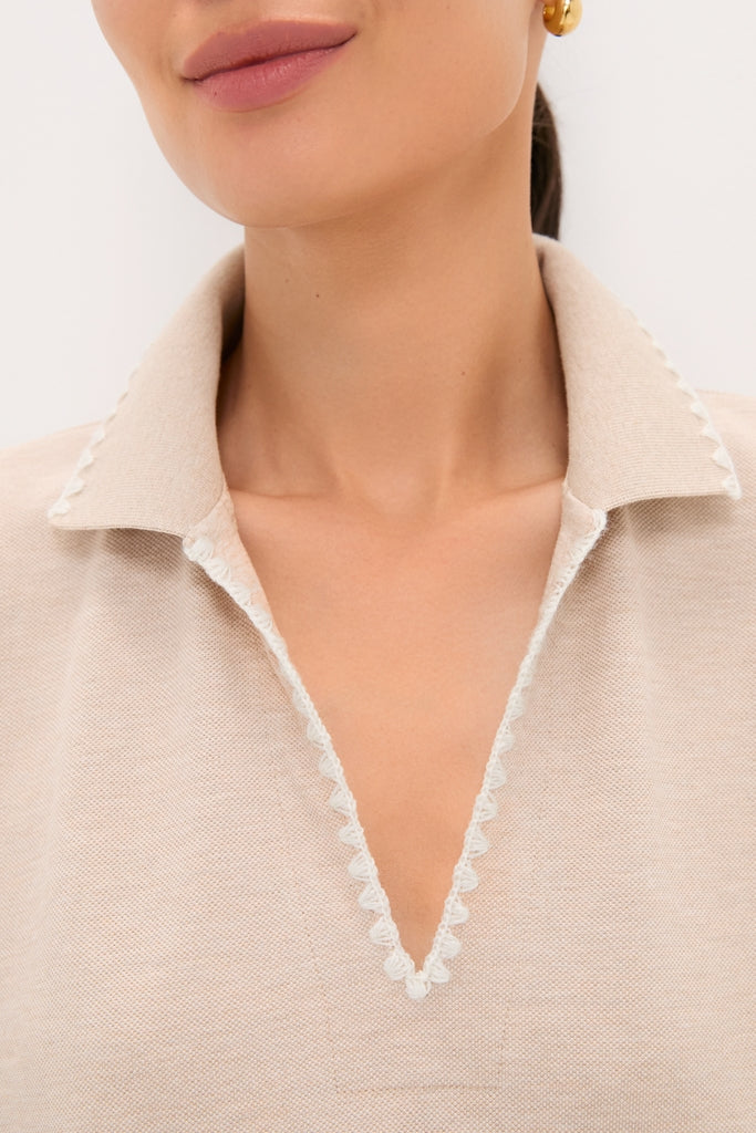 Sandstone Pique Melissa Mini Dress