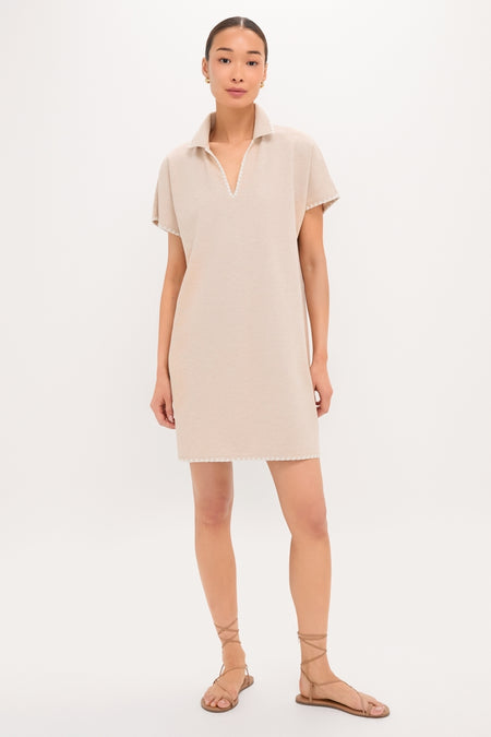 Sandstone Pique Melissa Mini Dress