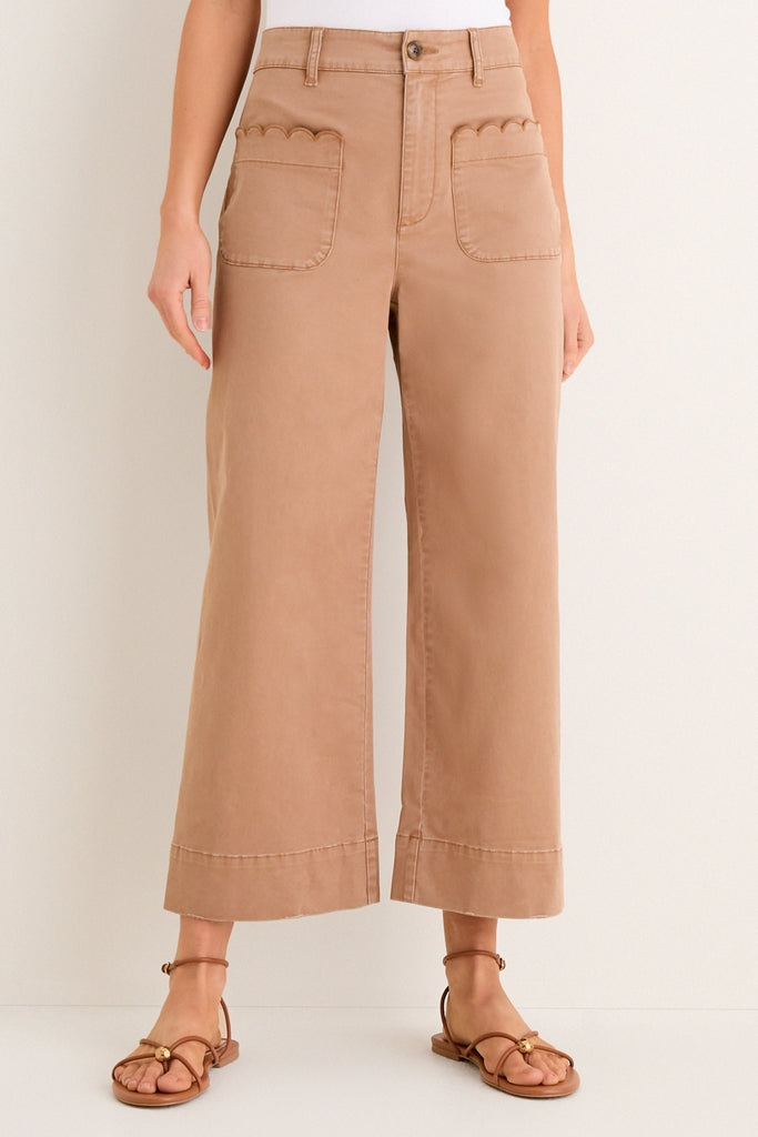 Truffle Brown Chino Wide Leg Davis Pants | Tuckernuck