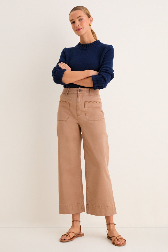 Truffle Brown Chino Wide Leg Davis Pants