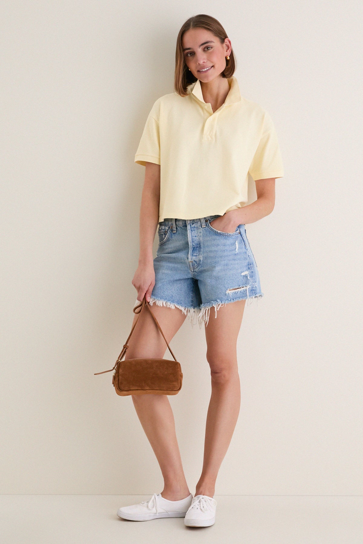 Yellow Pique Holmes Boyfriend Polo