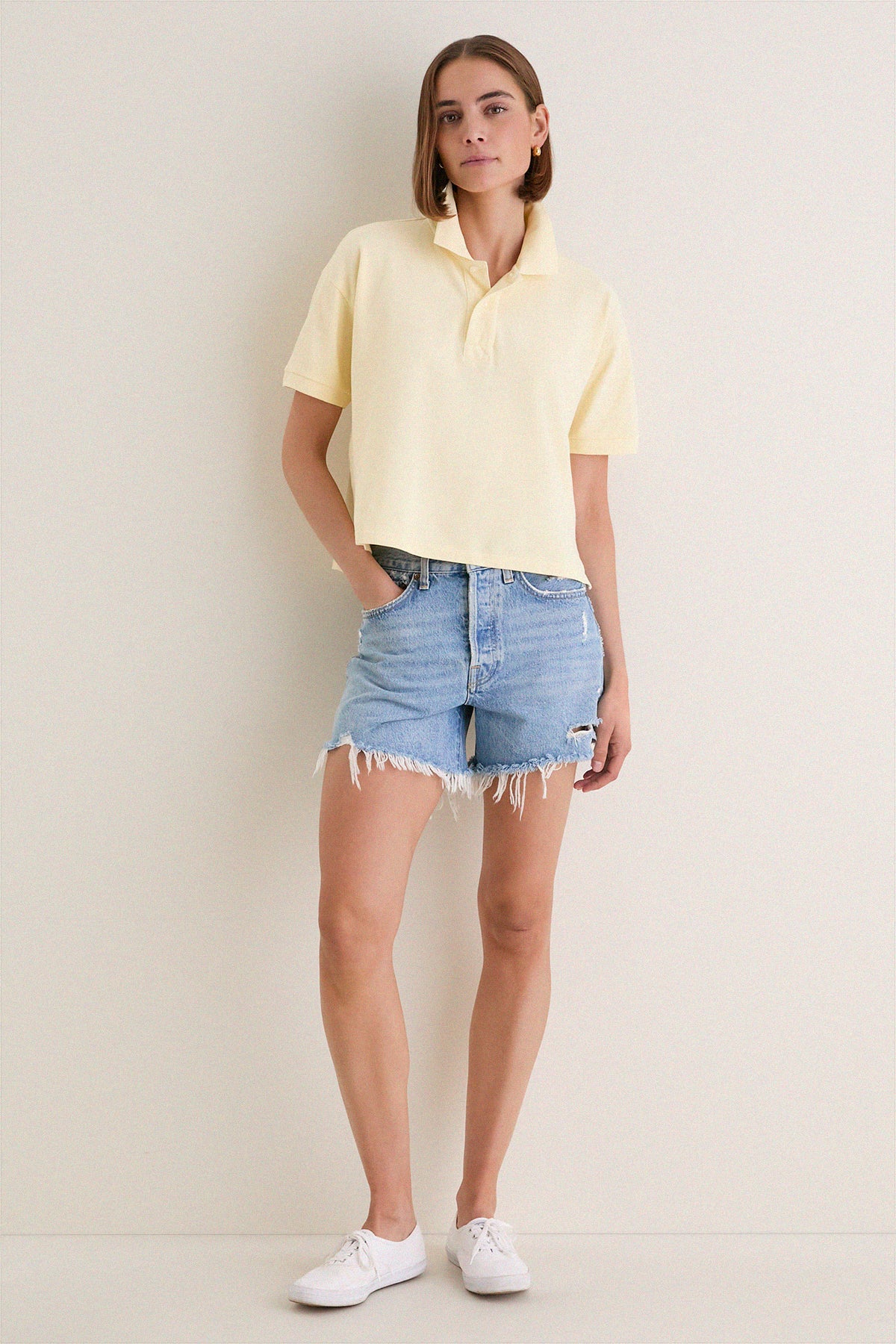 Yellow Pique Holmes Boyfriend Polo