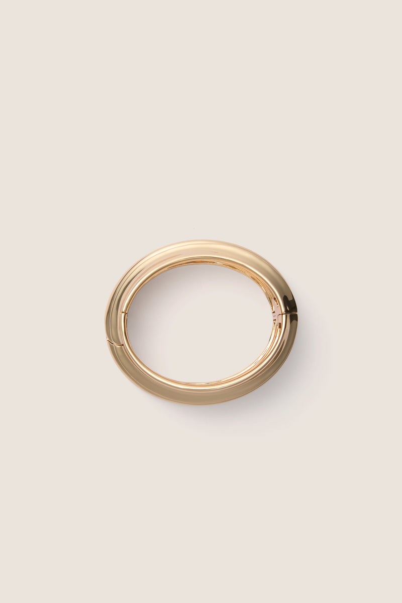 High Polish Gold Mega Lennon Bangle