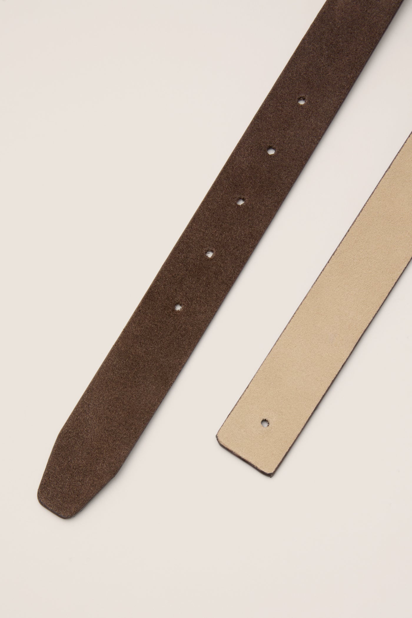 Espresso and Chantilly Suede Belt