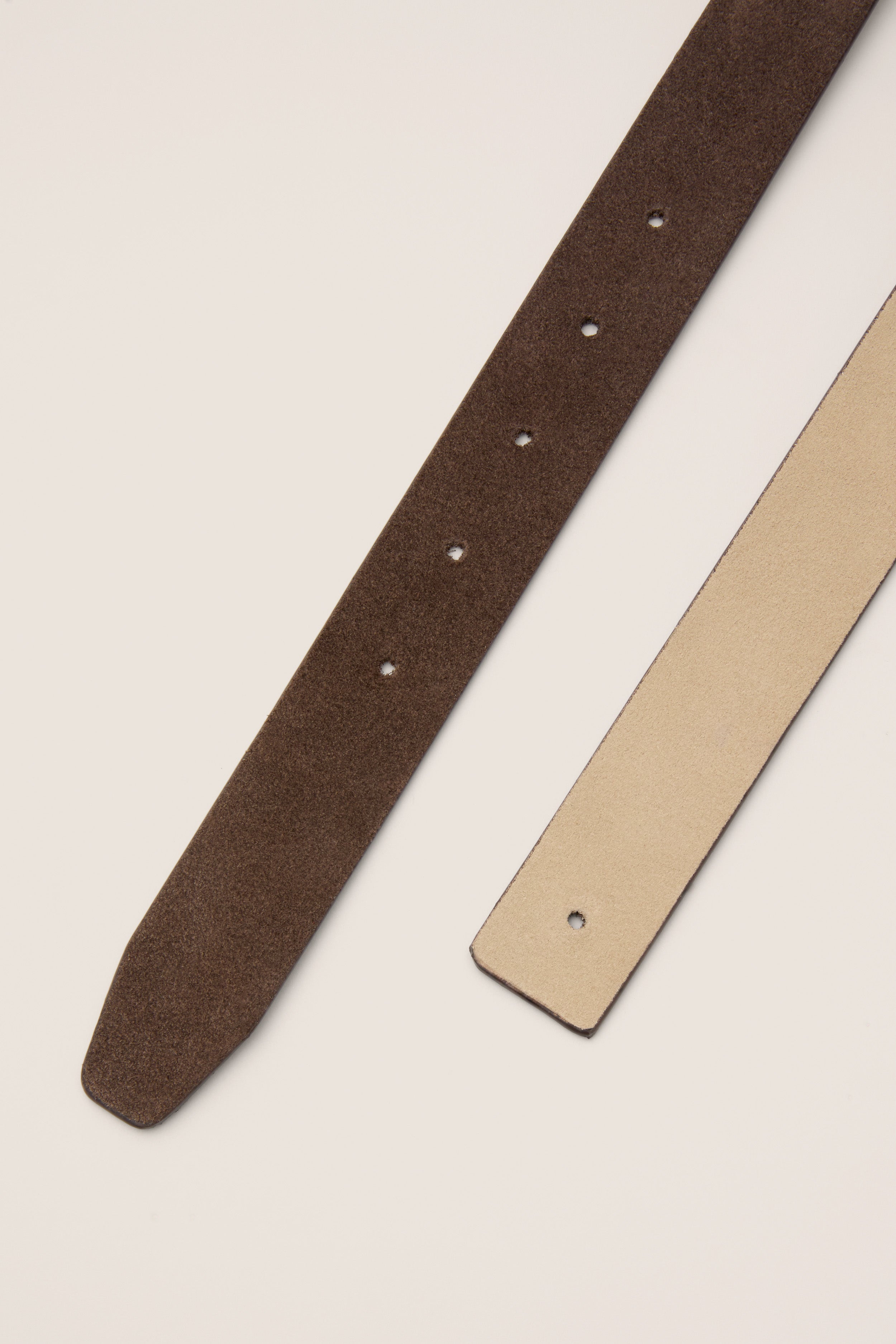 Espresso and Chantilly Suede Belt