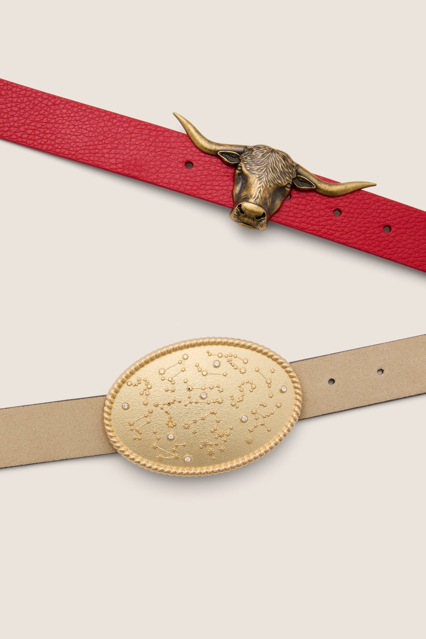 Espresso and Chantilly Suede Belt