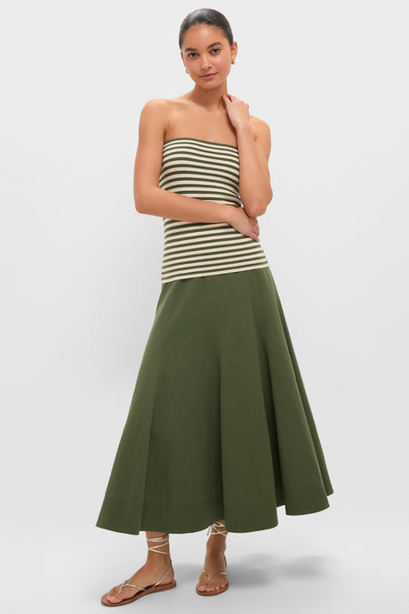 Fern Stripe Knit Rina Tube Top