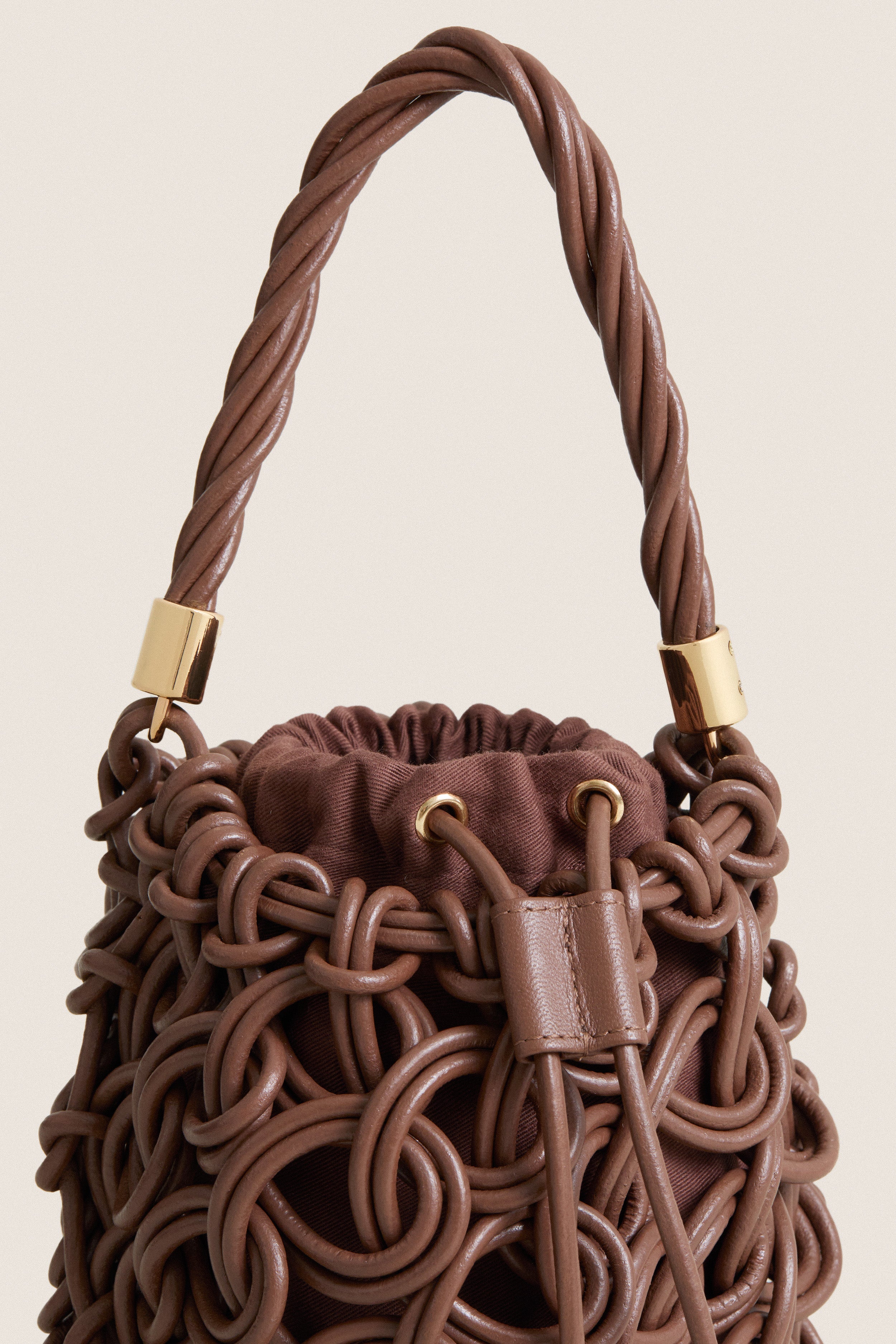 Mocha Swirl Bucket Bag