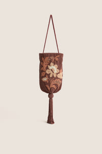 Fawn Floral Beaded Bag