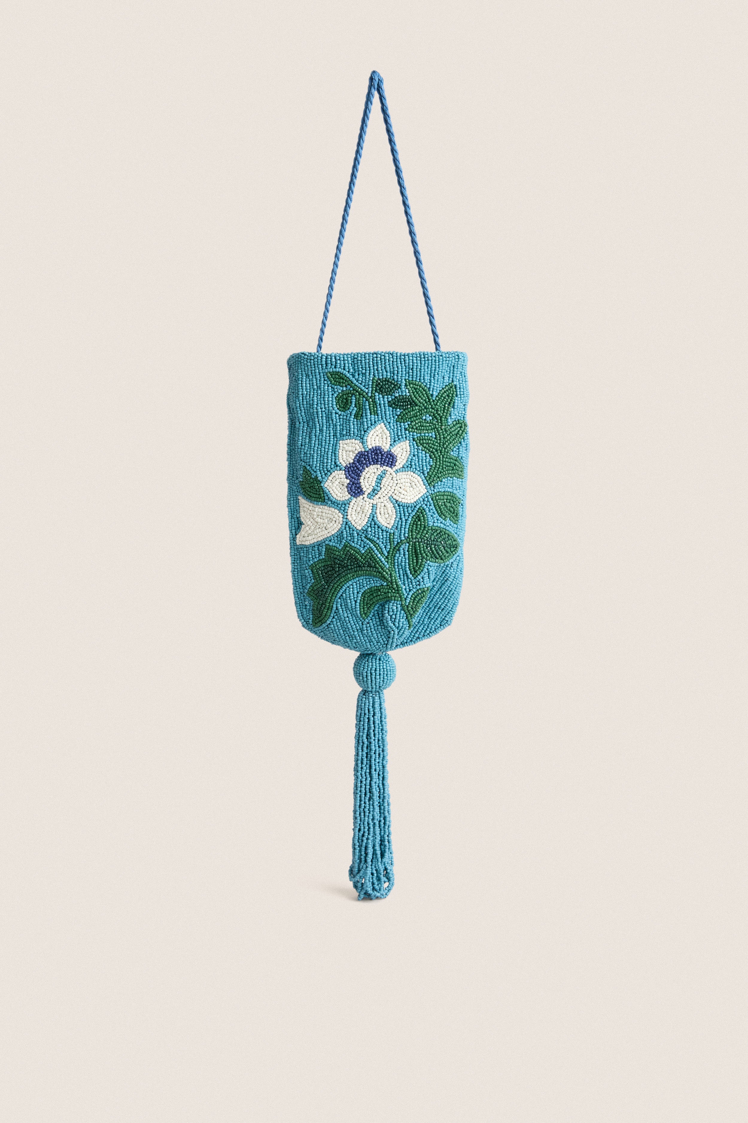 Cerulean Floral Beaded Bag | Tuckernuck Accessories