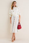 Cherry Wicker Wave Top Handle Bag