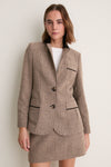 Chestnut Herringbone Cawley Blazer