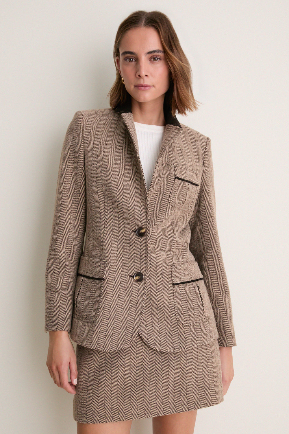 Chestnut Herringbone Cawley Blazer