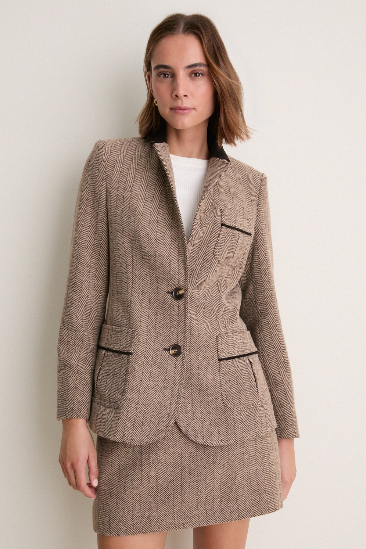 Chestnut Herringbone Cawley Blazer