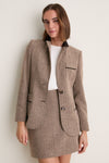 Chestnut Herringbone Cawley Blazer