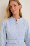Blue Peony Embroidered Minny Romper