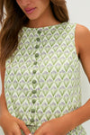 Pale Green Trellis Floral Ada Tank