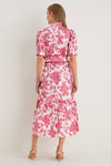 Hibiscus Floral Whipstitch Felicity Maxi Dress