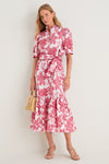 Hibiscus Floral Whipstitch Felicity Maxi Dress