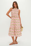 Sweet Pea Floral Smocked Seaton Midi Dress