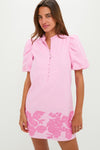 Pink Embroidered Mini Mimi Dress