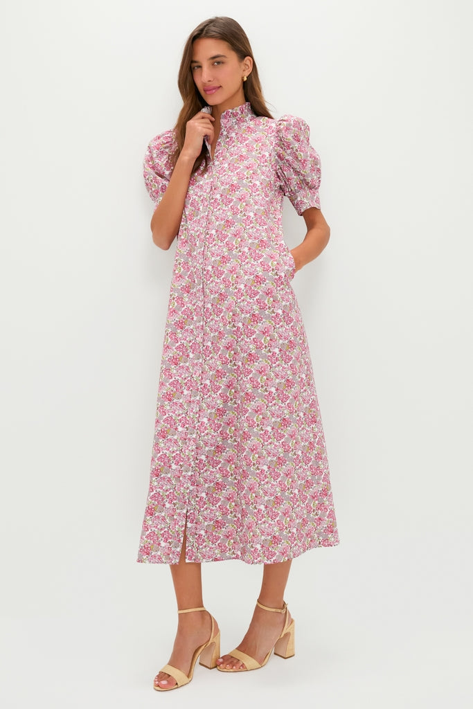 Pink & Sage Ditsy Floral Louisa Maxi Dress | Hyacinth House