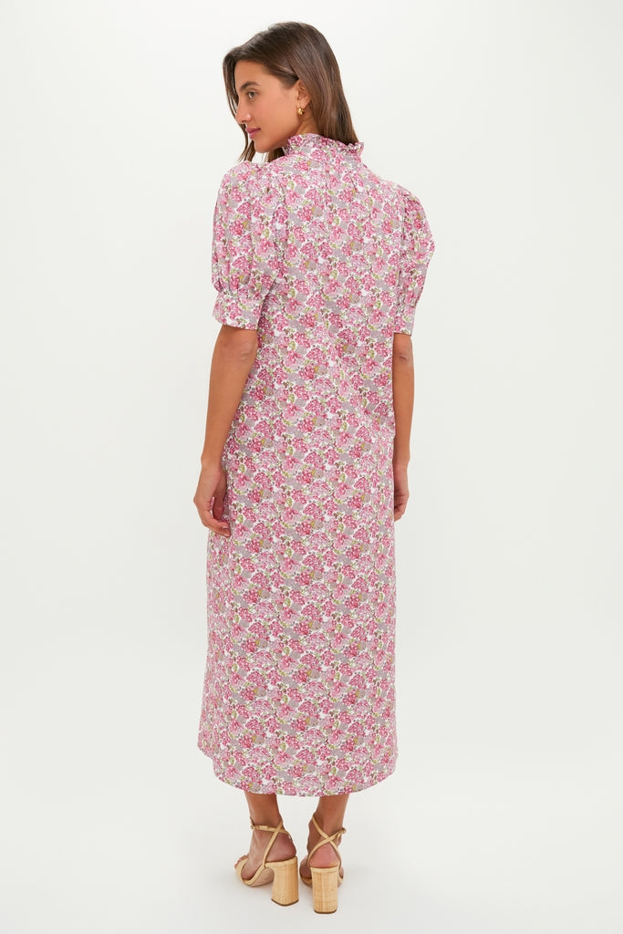 Pink & Sage Ditsy Floral Louisa Maxi Dress