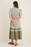 Jardin Stripe Cotton Poplin Mitchell Dress