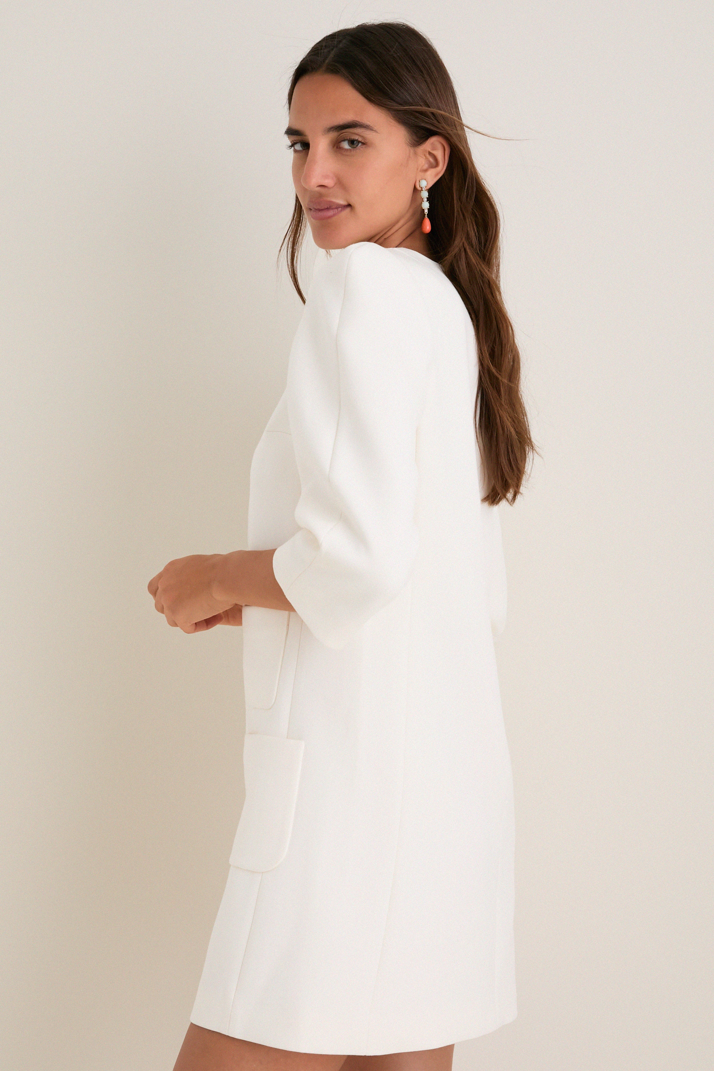 Porcelain Delphine Mini Dress