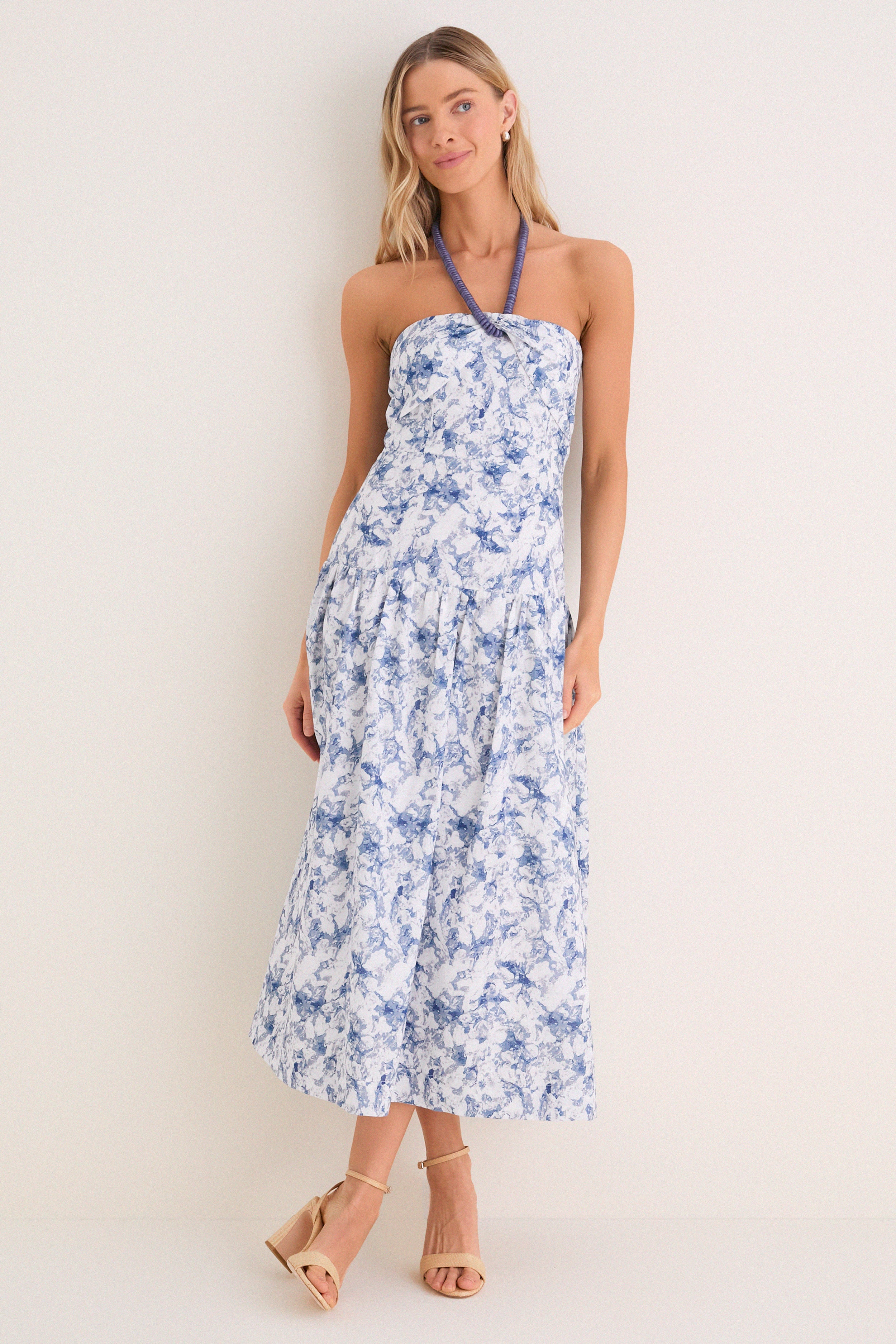 White House Black Market | Strappy Floral Halter Maxi Dress White House Black Market | Strappy Floral Halter Maxi Dress