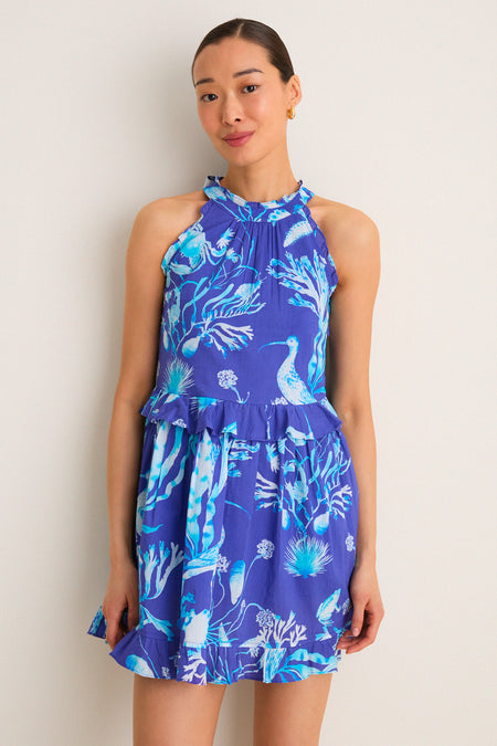 Cyan Amelia Mini Dress