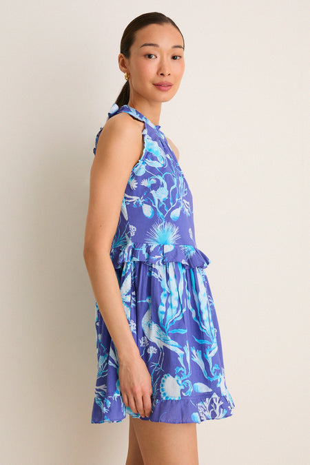 Cyan Amelia Mini Dress