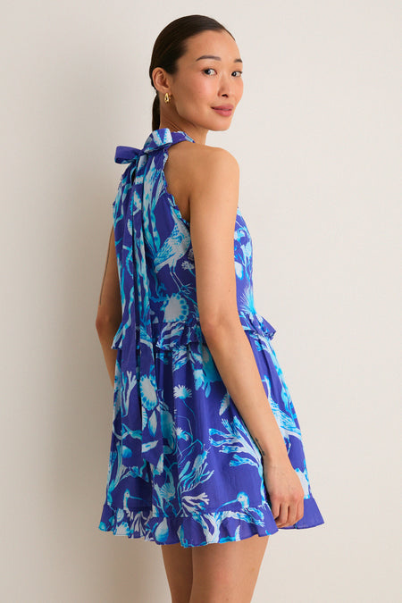 Cyan Amelia Mini Dress