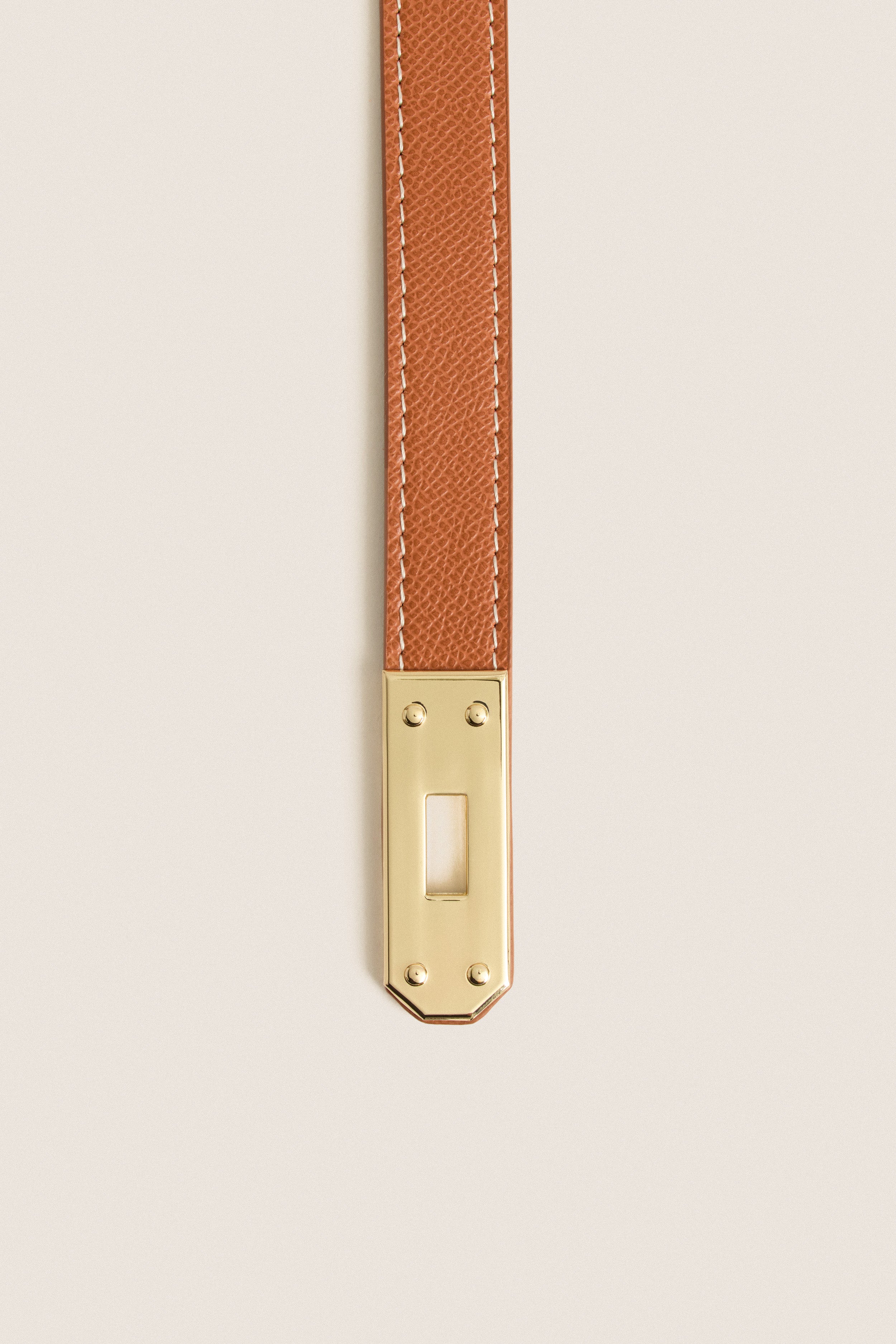 Tan and Gold Blake Belt