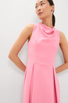 Bubblegum Pink Risa Cowl Neck Gown