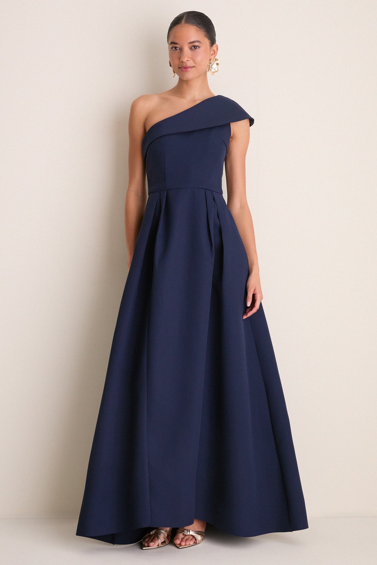 navy blue one shoulder dress KissProm Wine Velvet Beaded One-Shoulder Long Formal with Slit, / 00 Low Iron If Needed Navy Blue Dress - Velvet