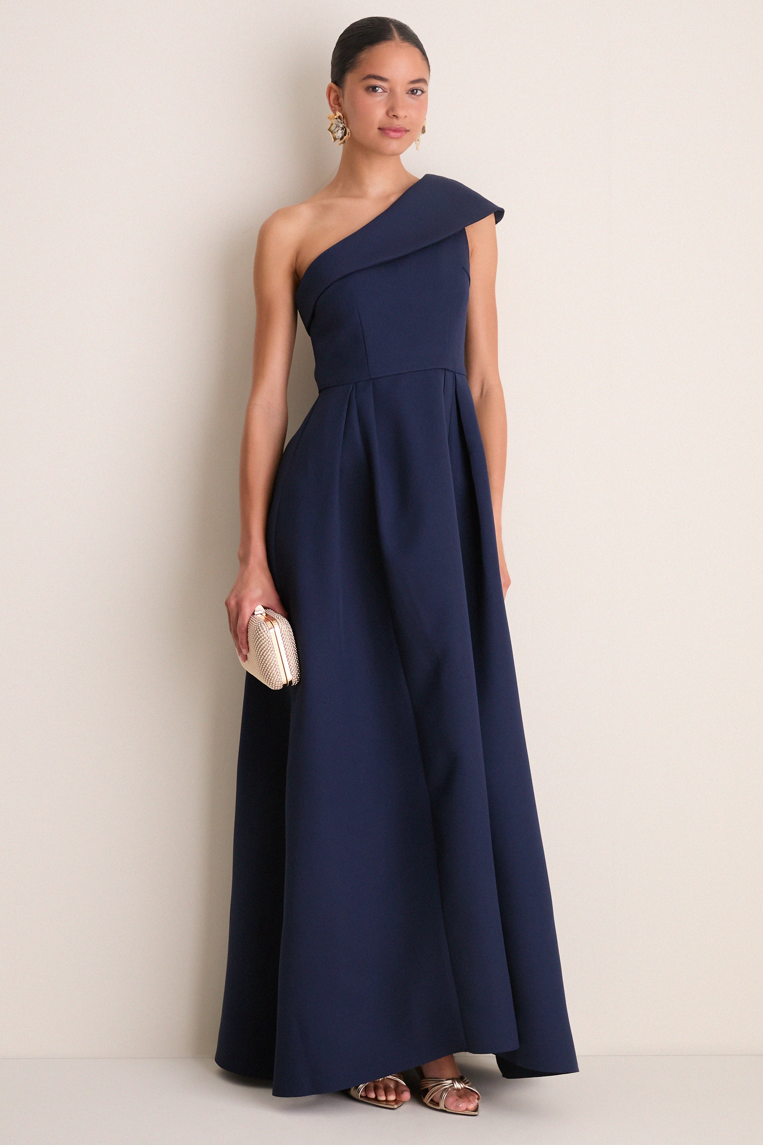 nightway one shoulder dress Nightway Long One Shoulder Plus Size Dress 22158W