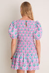 Lilac Buta Nova Mini Dress