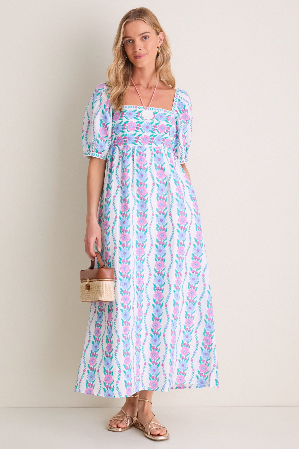 Orchid Border Elizabeth Dress