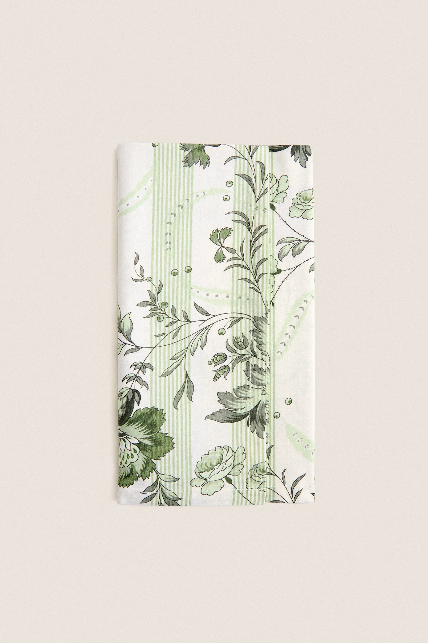Sage Powder Room Chintz Printed Napkins Set of 4