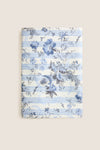 Dusty Blue Powder Room Chintz Tablecloth