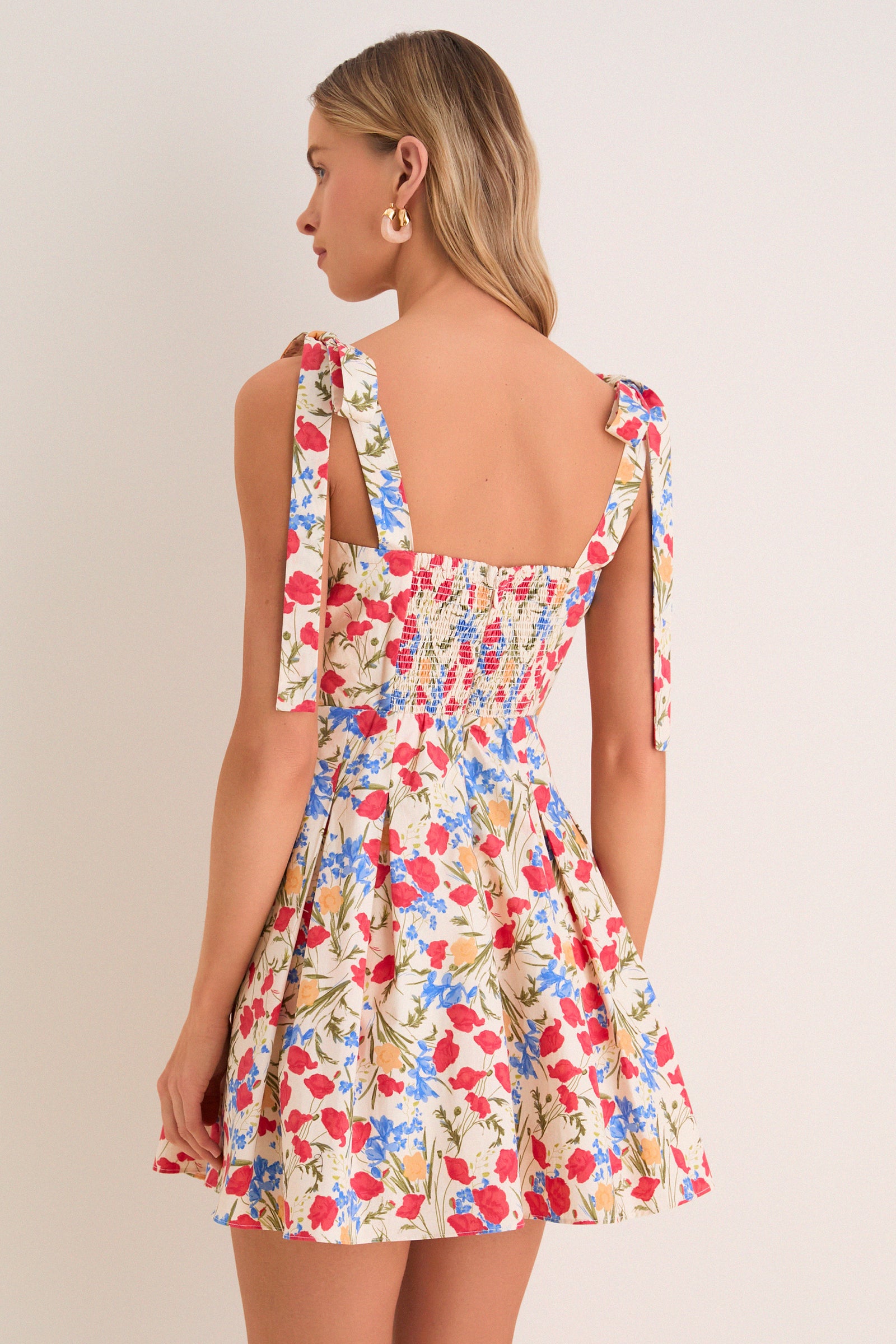 Poppy Fields Floral Jenna Mini Dress