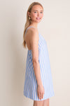Blue Cabana Stripe Ollie Mini Dress