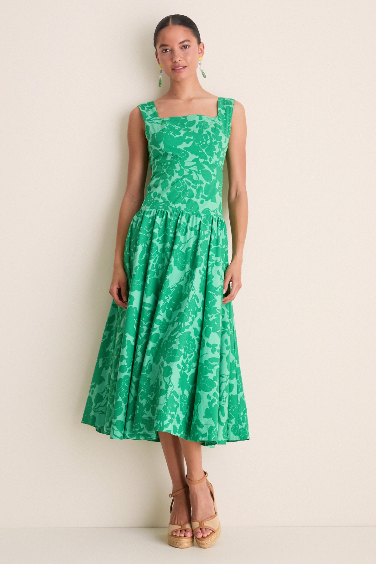 emerald green floral maxi dress Women's Emerald Floral Dress