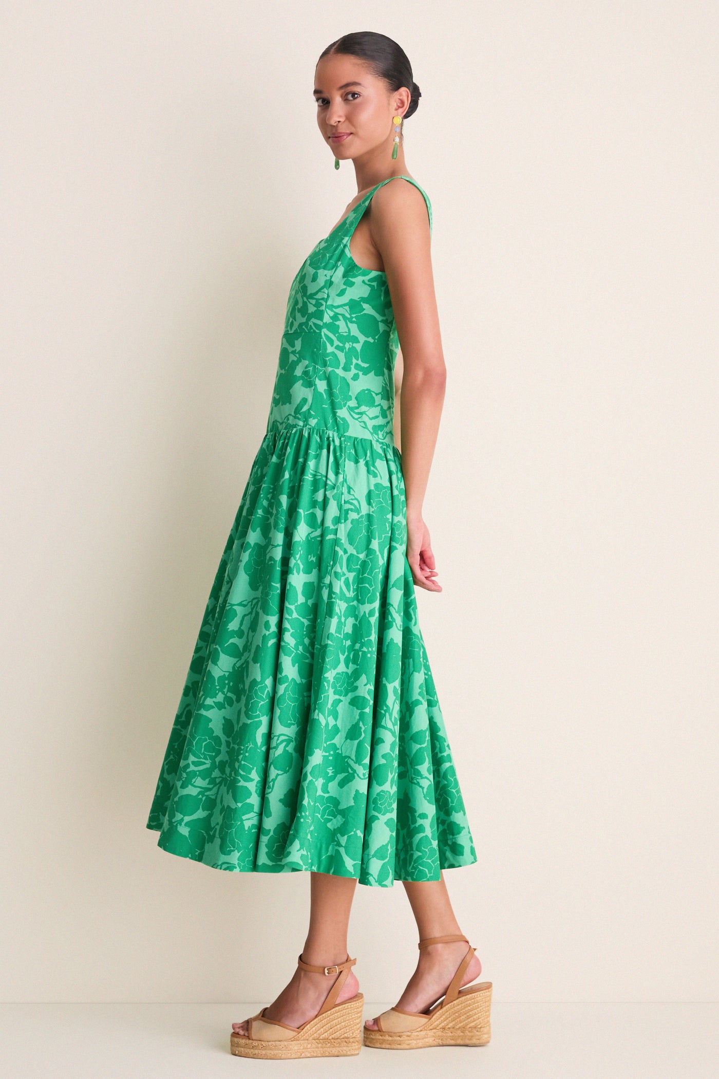 Emerald Floral Lilly Maxi Dress